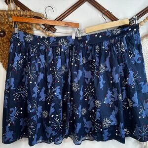 NEW Disney Torrid  Patriotic Poplin Mickey Minnie Mini Skirt